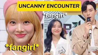 Eunchae *uncanny encounter* with Sejeong?(feat. Hwasa & Chaeyeon)
