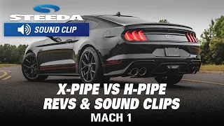 2021 Mach 1: X-Pipe vs H-Pipe Resonator Delete Exhaust Sounds