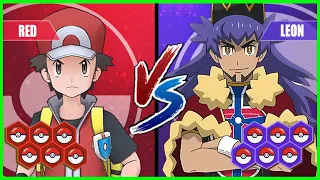 Pokemon Battle Pedia: Red Vs Leon (Red Game)