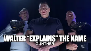 WALTER Explains Name Change To GUNTHER