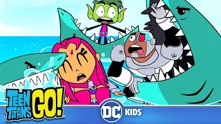 Teen Titans Go! Россия | Неделя акул! 🦈   | DC Kids