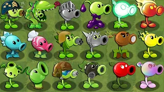 All Pea Plants Power-Up! in Plants Vs Zombies 2