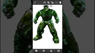 Hulk + Hulk buster + spider man || fusion art || #shorts #youtubeshorts