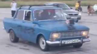 драг москвич 412 vs  Lada Priora