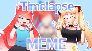 Timelapse | Animation Meme | Collab with Emiko