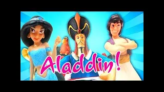 Disney Aladdin Don't Wake Daddy Jafar Game! Learn Numbers w/ Jasmine, Genie and LOL Surprise Dolls