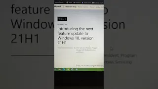 Windows 10 Version 21H1 Feature Update! | Windows 10 New Update | Windows 10 #shorts | 2021