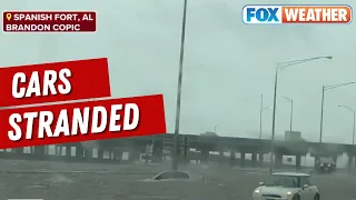 Cars Stranded In Alabama As Dangerous Flooding Continues In The South