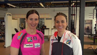 Basistrening med Heidi Weng og Marit Bjørgen