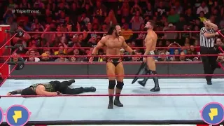 roman Reigns vs. finn Bálor vs drew mcIntyre -Triple Threat Match: Raw, July 16, 2018