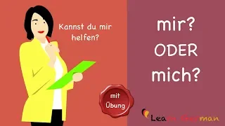 Learn German | Common Mistakes in German | mir oder mich | A1 | A2