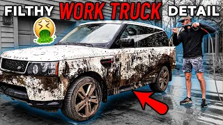 Can It Be Cleaned? Deep Cleaning A Filthy Work Truck For Free! Car Detailing Restoration