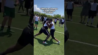 This Offensive Lineman has PERFECT Technique 💯 #shorts