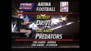 Arena Football - 1991 Season - Detroit Drive at Orlando Predators (Complete Game)