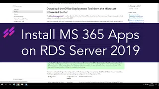 How to install office 365 on remote desktop server RDS 2019
