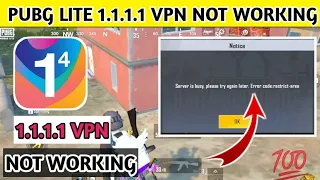 Pubg Mobile Lite Me 1.1.1.1 Vpn Connect Nahin Ho Raha | Pubg Lite 1.1.1.1 Vpn Not Working
