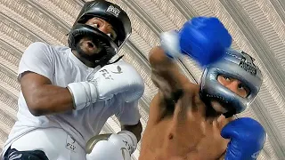 ISAAC CRUZ SCARY IN SPARRING! THROWING SAVAGE KNOCKOUT BLOWS TRAINNG FOR YURIORKIS GAMBOA