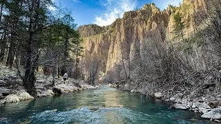 MOST BEAUTIFUL PLACE IN NEW MEXICO? WINTER Backpacking the Gila Wilderness RAIN, SNOW & HIGH WATER!