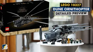 LEGO 10327 Dune Ornithopter detailed preview & designer demonstration