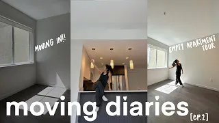 MOVING DIARIES [ep.2]: roadtrip, seeing the apartment for the FIRST TIME + empty apartment tour!!