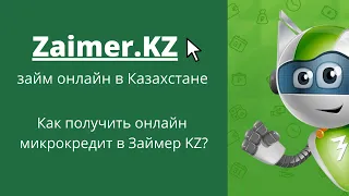 Обзор сайта сервиса ZAIMER KZ.  Как взять микрозайм онлайн в Займер кз?