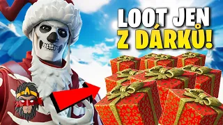 LOOT POUZE Z VÁNOČNÍCH DÁRKŮ VE FORTNITE!!