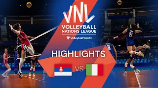 🇷🇸 SRB vs. 🇮🇹 ITA - Highlights Week 2 | Women's VNL 2022