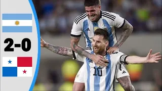 Argentina vs Panama 2 0    Messi's free kick   All Goals & Extended Highlights