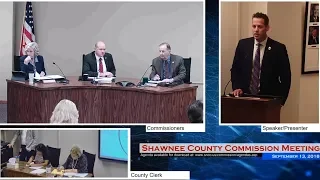 Shawnee County Kansas Commission Meeting 2018/09/13