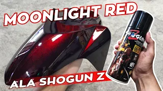 MEMBUAT WARNA MOONLIGHT RED DARI CAT SEMPROT SHOGUN Z