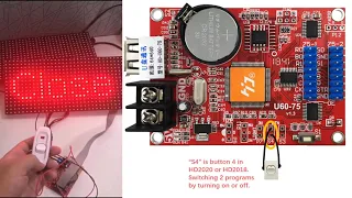 Video Tutorial of Button S4 Feature in U60-75 Huidu Controller