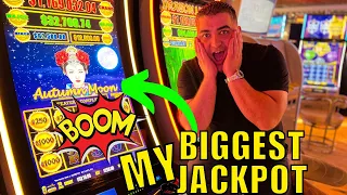 My LARGEST JACKPOT On Million Dollar Dragon Link Autumn Moon Slot