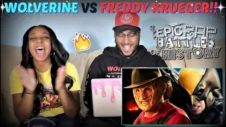 Epic Rap Battles of History "Freddy Krueger vs Wolverine" REACTION!!!