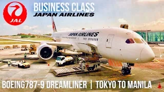 JAPAN AIRLINES NEW BUSINESS CLASS BOEING 787-9 | NRT-MNL