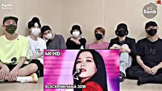 BTS Reaction to Blackpink MMA K-pop iconic gg performance 🔥🔥 [Fanmade 💜]