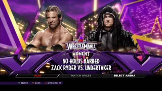 WWE 2K14 PS3 - Zack Ryder VS Undertaker - Defeat The Streak (No Weapon)