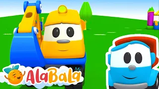 Desene Animate AlaBaLa | Camionul Leo și Mini excavatorul + episoade educative | Desene pentru Copii