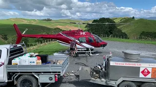 Bell 206 Jet ranger spot spraying