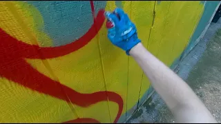 Graffiti Throwup with Dang Hi-Flow Paint| Fat Cap Only
