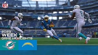 Miami Dolphins vs Los Angeles Chargers NFL Week 1 Simulation (Madden 24 Rosters)