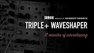 SERGE by Random*Source TRIPLE+ WAVESHAPER /  a more detailed look / synth & guitar