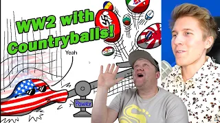 WW2 Explained by Countryballs | Drew Durnil | History Teacher Reacts