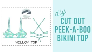 DIY Peek-a-Boo Cut Out Bikini Top | Willow Top | Edgewater Avenue