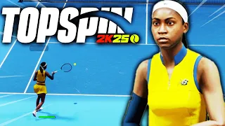 COCO GAUFF - "The Future Goat" In TopSpin 2k25 Online Ranked Match