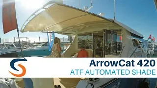 ArrowCat 420 with SureShade ATF Automated Boat Shade