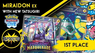 1st Place Miraidon ex Deck Won HUGE Tournament Twilight Masquerade (Pokemon TCG)