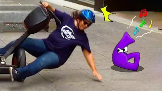 Woman Wipes Out On Scooter! Alphabet Lore in Real Life | Fails Of The Week | Woa Doodland