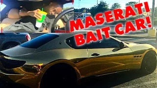 Gold Maserati "BAIT CAR" Hood Edition (Social Experiment)