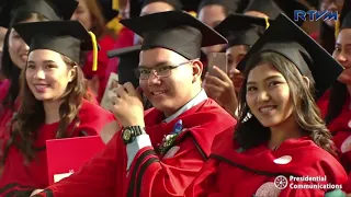 Former President Rodrigo Duterte Speech at San Beda University Commencement Exercises 2018