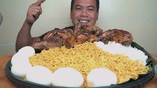 Chicken Inasal: Spicy Instant Pansit Canton Mukbang Asmr